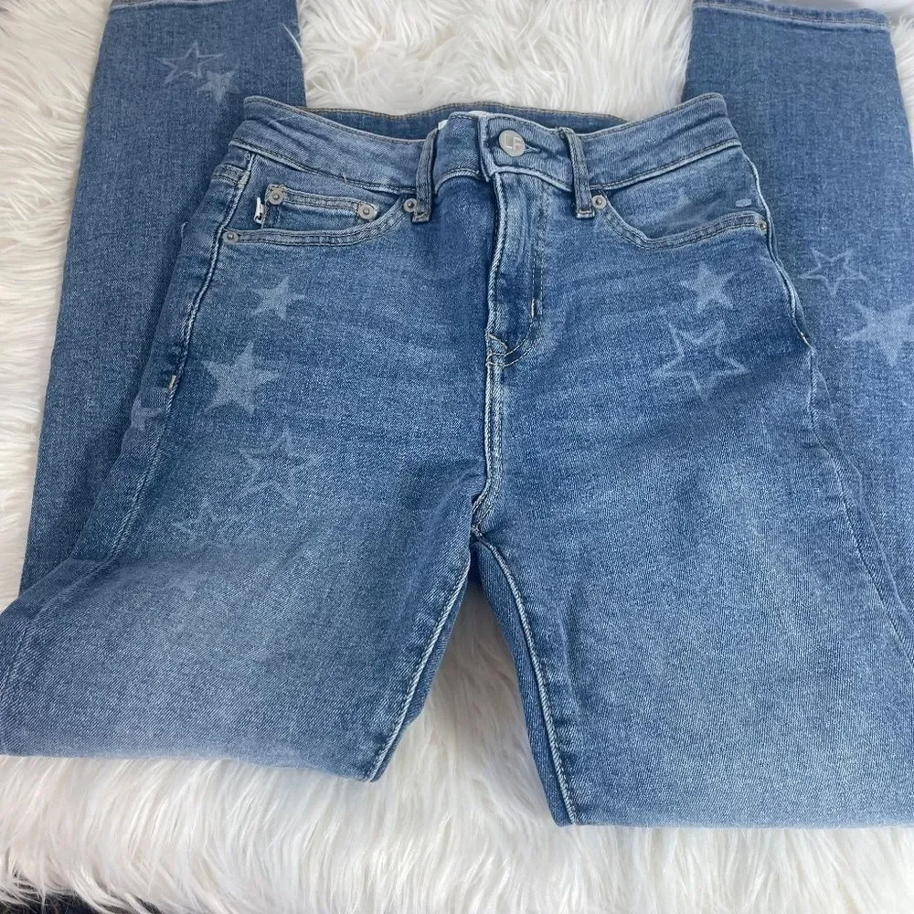 LF Lovers + Friends Ricky Low Rise Skinny Jeans Walk of Fame Wash Sz 24 - Picture 2 of 9